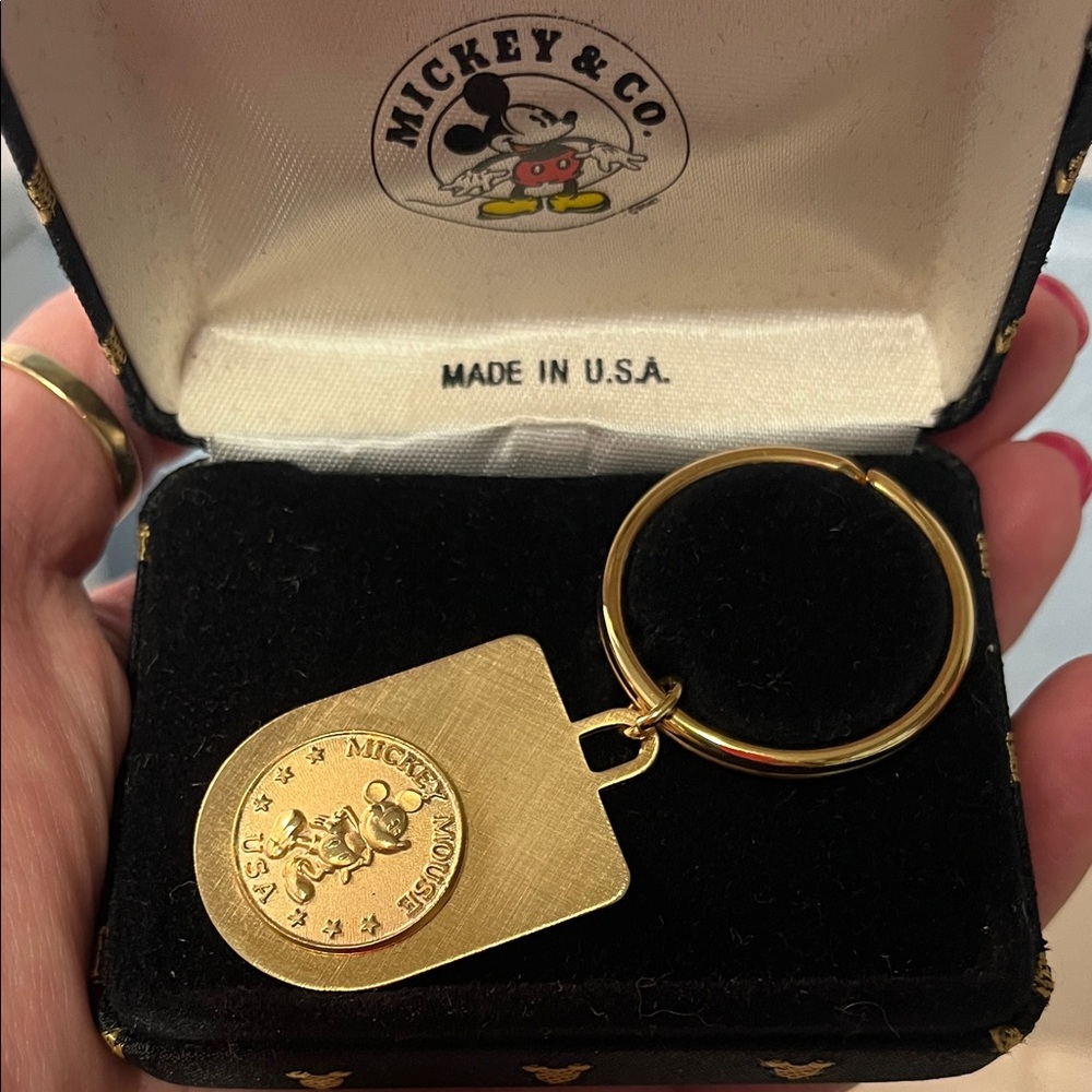 Mickey & Co. Gold Keychain